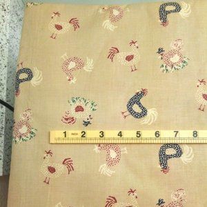 farmhouse Cotton FABRIC FAT QUARTER chickens hens